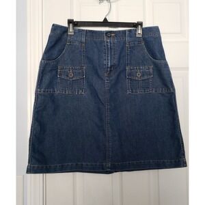 Cherokee Womans Denim Above Knee Skirt Size 14